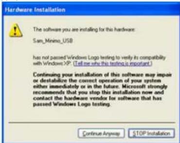 SAMSUNG SPF71N - Installation du pilote USB - 7