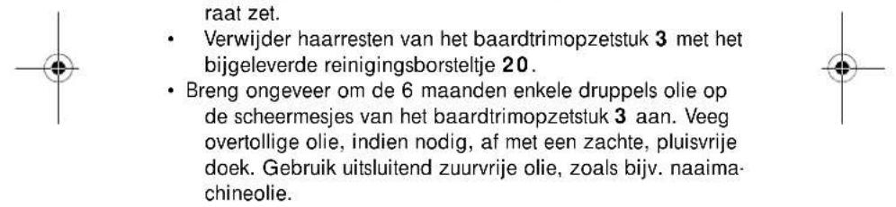 SILVERCREST SRR 3.7 A1 - Scheerenheid grondig reinigen - 3