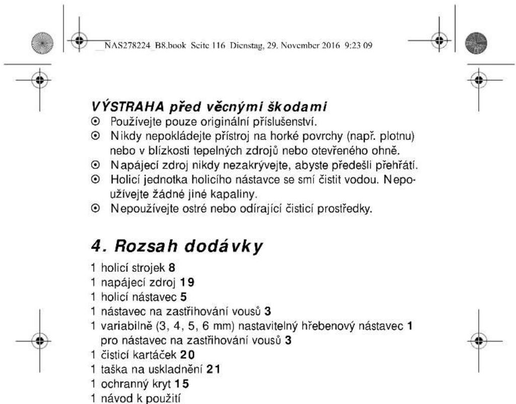 SILVERCREST SRR 3.7 A1 - NEBEZPECI urazu elektrickym proudem - 7