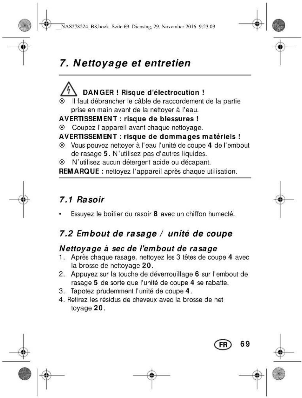 SILVERCREST SRR 3.7 A1 - AVERTISSEMENT: risque de blessures! - 9