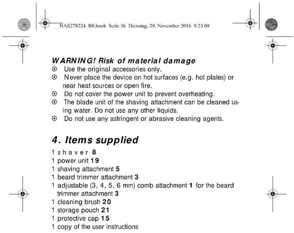 SILVERCREST SRR 3.7 A1 - DANGER! Risk of electric shock - 7