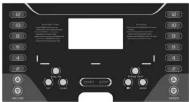 Capital Sports Pacemaker X20 - Control Panel - 1