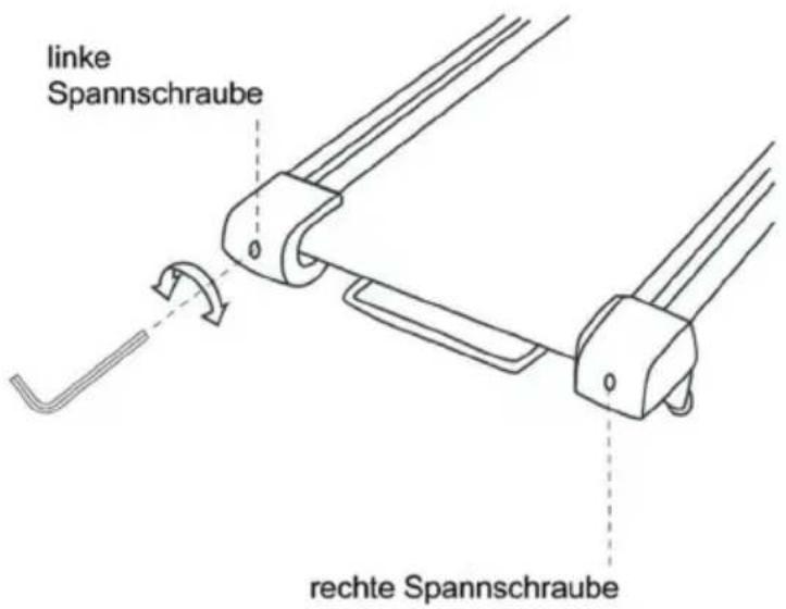 Capital Sports Pacemaker X20 - Einstellung der Bandspannung: - 1