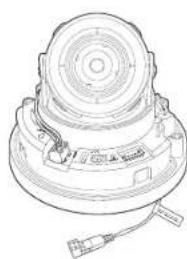 Hanwha XND6010 - Raccorder le cable imperméable d'alimentation et LAN - 2