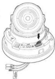 Hanwha XND6010 - Connexion de l'alarme et du cable audio - 2