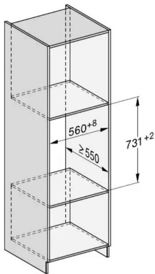 MIELE ESW 7020 - Appareil combiné pour niche d'une hauteur de 59 cm - 1