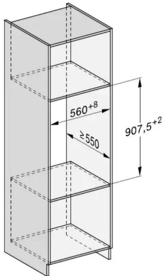MIELE ESW 7020 - Appareil combiné pour niche d'une hauteur de 59 cm - 1