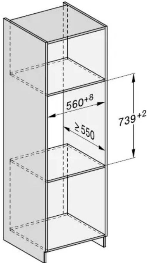 MIELE ESW 7020 - Appareil combiné pour niche d'une hauteur de 45 cm - 1