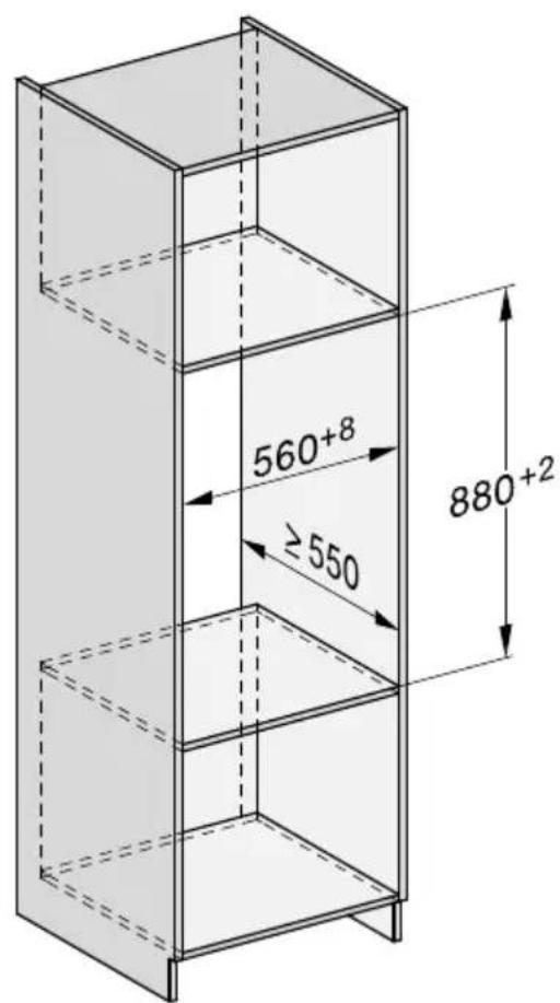MIELE ESW 7020 - Appareil combiné pour niche d'une hauteur de 59 cm - 1
