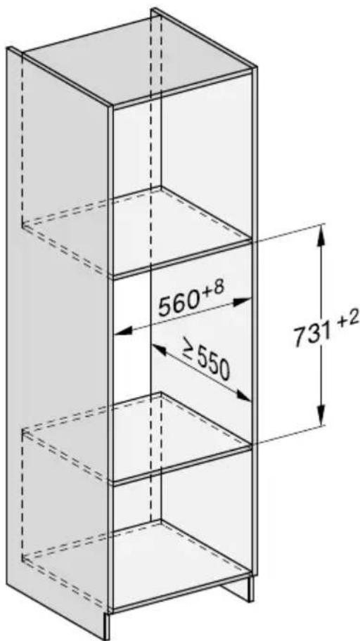 MIELE ESW 7030 - Appareil combiné pour niche d'une hauteur de 59 cm - 1