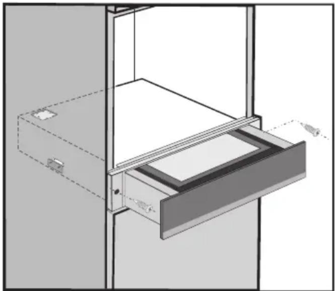 MIELE EVS 7010 - Installer et raccorder le tiroir - 1
