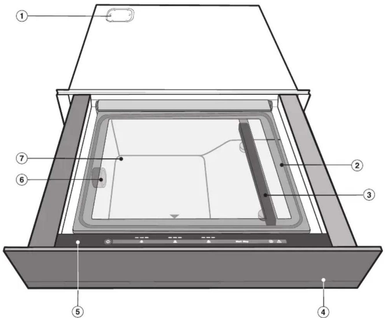 MIELE EVS 7010 - Vue du tiroir - 1