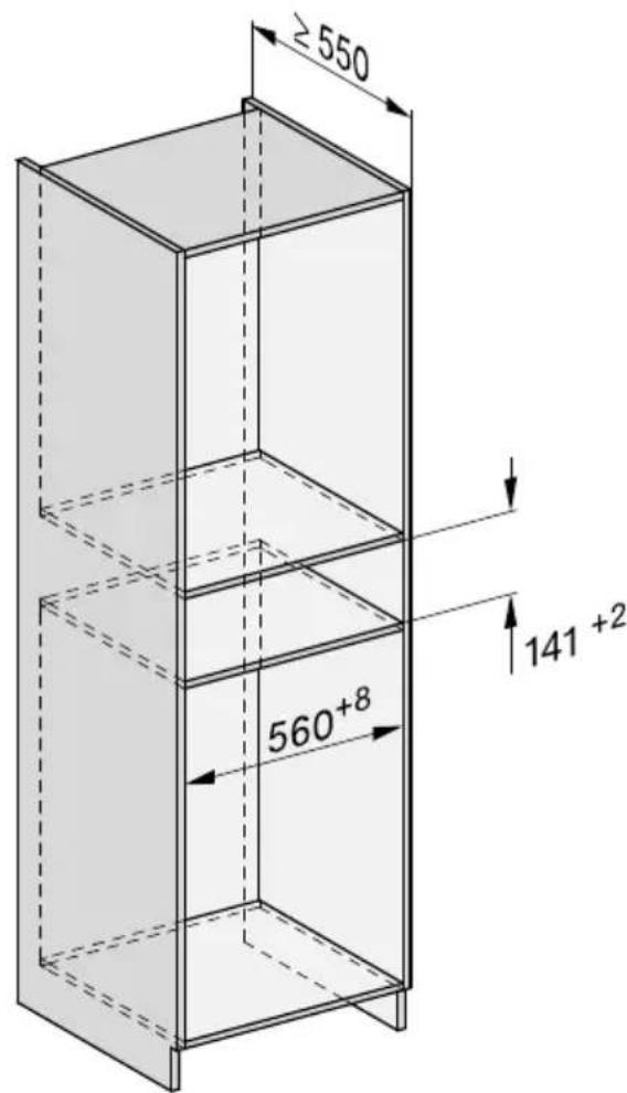 MIELE EVS 7010 - Encastrement dans un meuble haut ou bas - 1