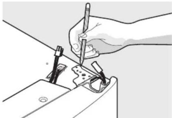 ELECTROLUX LLT9VB52U - Följ anvisingarna nedan for att ta av kylskåpsdörrarna: - 2