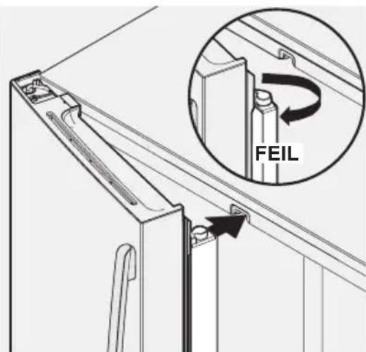 ELECTROLUX LLT9VB52U - Nivaregulering av skapet og justering av dør (etter behov) - 3