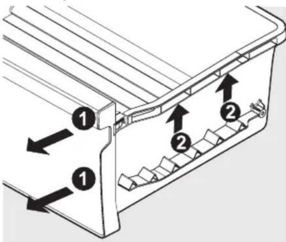 ELECTROLUX LLT9VB52U - De lade voor Insluiten van smaak voedsel verwijderen voor reiniging: - 1