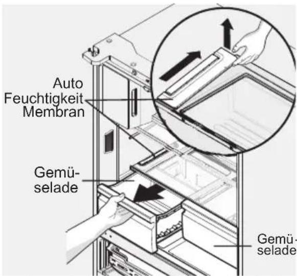 ELECTROLUX LLT9VB52U - Zur Entfernung der Auto-Feuchtgkeits-Kontrollmembran: - 1