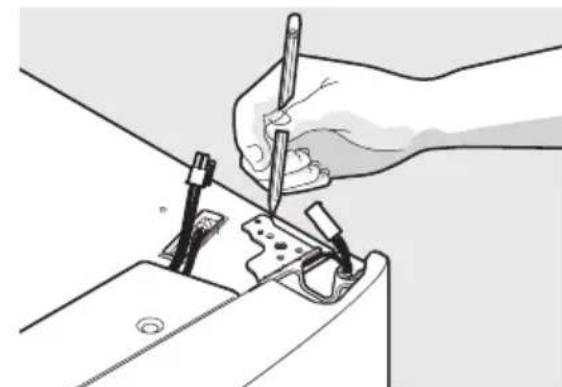 ELECTROLUX LLT9VB52U - Jäkaapin ovien poistaminen: - 2