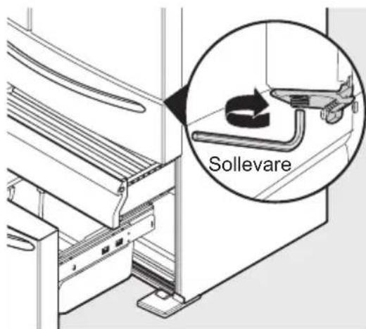 ELECTROLUX LLT9VB52U - Livellamento e allineamento sportelli frigorifero (se necessario) - 2