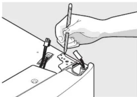 ELECTROLUX LLT9VB52U - For a fjerne kjoleskapdorene: - 2