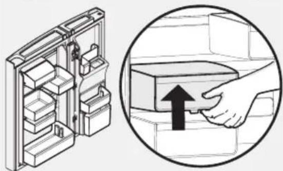 ELECTROLUX LLT9VB52U - Deurvak van de ene maar de andere rail verplaatsen: - 2