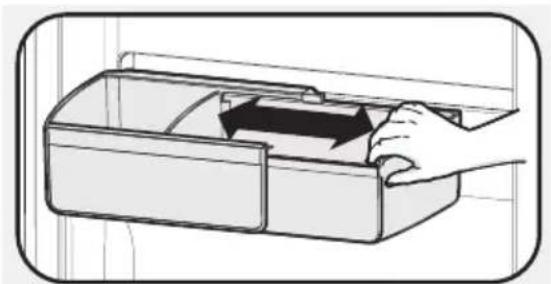 ELECTROLUX LLT9VB52U - Deurvak van de ene maar de andere rail verplaatsen: - 1