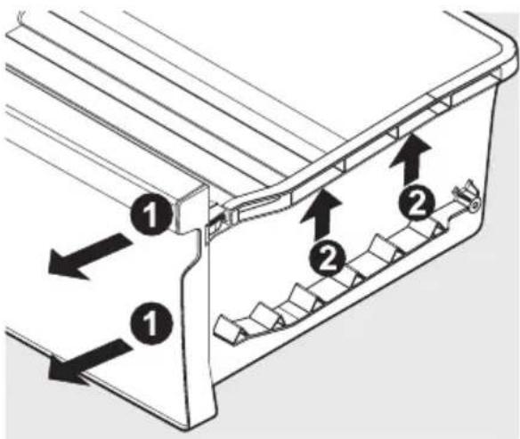 ELECTROLUX LLT9VB52U - Tastelock -laatikon irrottaminen puhdistusta varten: - 1