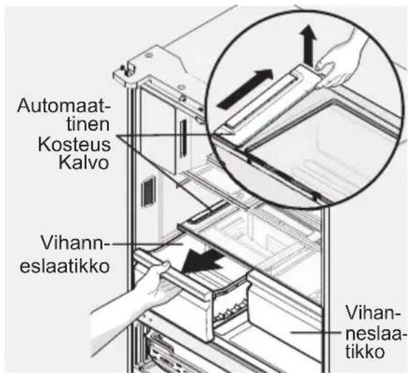 ELECTROLUX LLT9VB52U - Automaattisen kosteudensaatokalvon poistaminen: - 1