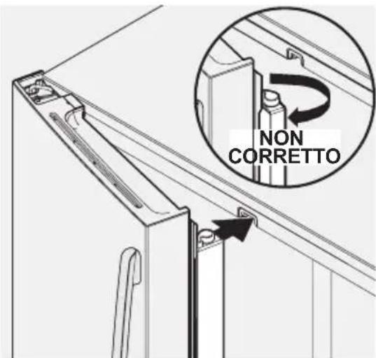 ELECTROLUX LLT9VB52U - Livellamento e allineamento sportelli frigorifero (se necessario) - 3