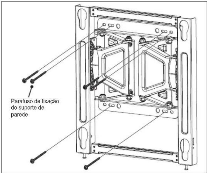 Parafuso de fixação do suporte de parede