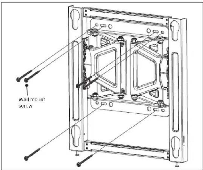 Wall mount screw