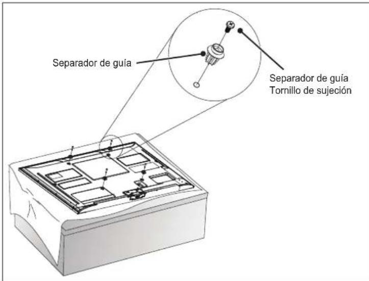 Separador de guía Separador de guía Tornillo de sujeción
