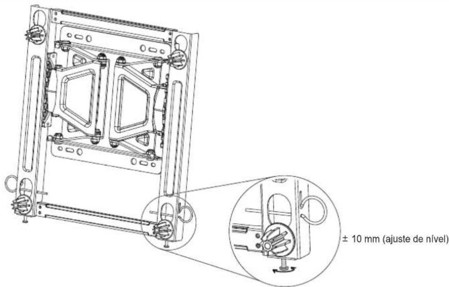 ± 10 mm (ajuste de nível)