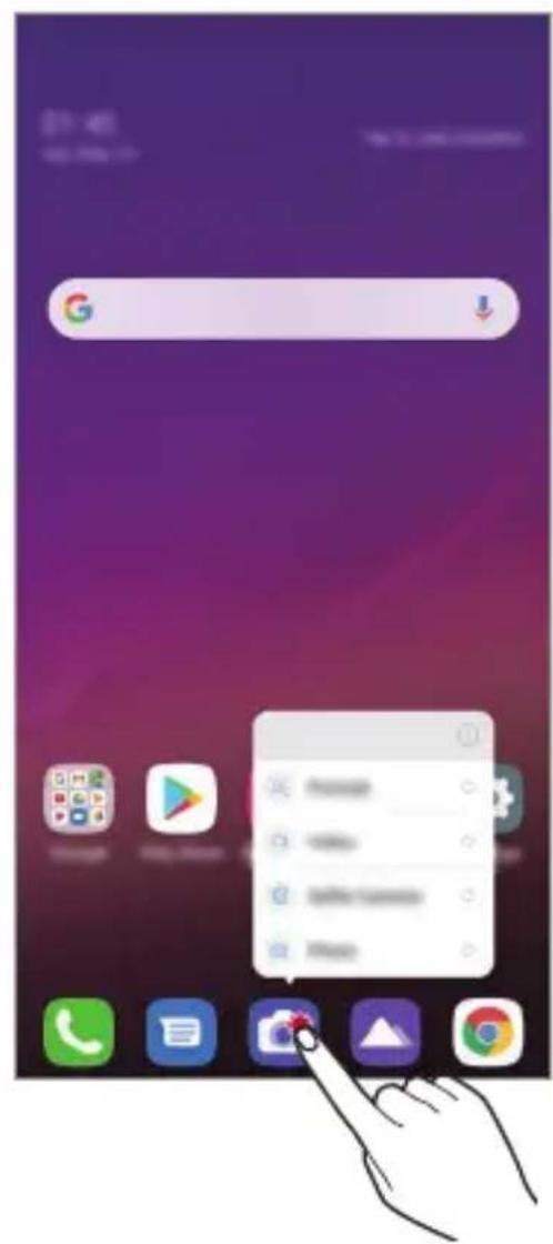 LG LMG710EM - Skratky aplikácií - 1