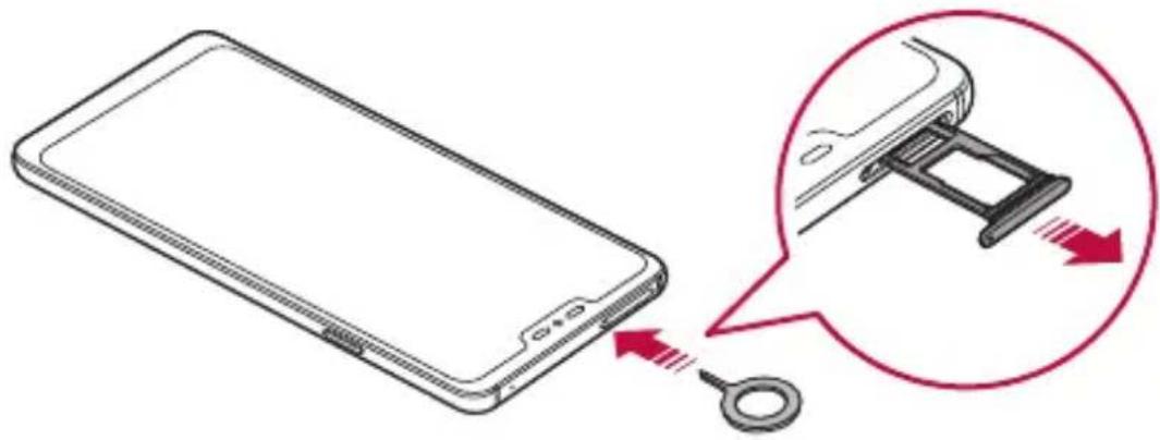 LG LMG710EM - Installing the SIM card and memory card - 2