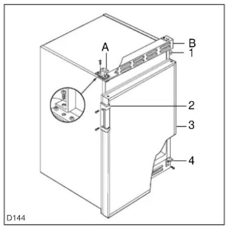 Electrolux-Rex RS140F - Reversibilità della porta - 2