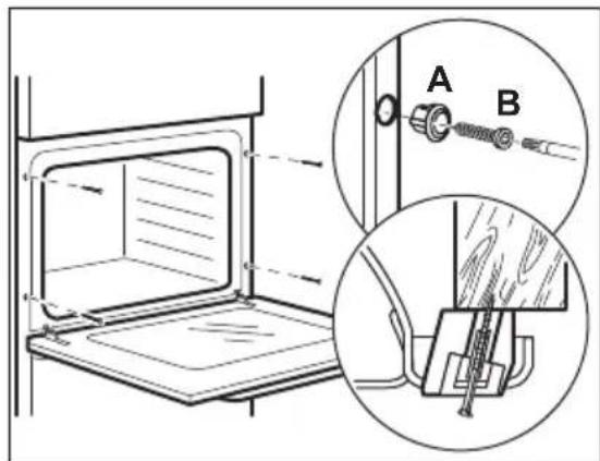 Electrolux-Rex FS53X - Fixation de l'appareil au meuble - 1