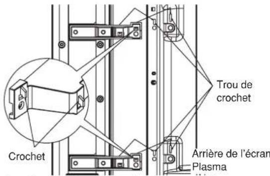 PANASONIC TYSP42P8WS - Fixez les enceintes sur l'écran Plasma. - 1