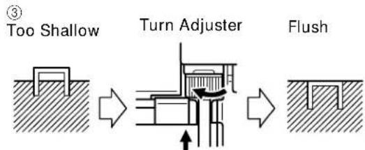 HITACHI N5024A - ADJUSTING THE STAPLING DEPTH - 3