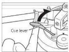 TECHNICS SL1000R - Lift the cue lever and move the tone arm over the record. - 1