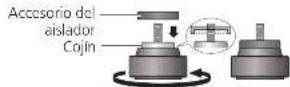 TECHNICS SL1000R - Fijé el accesario del aslador atornillándo en el aslador. - 1