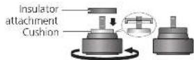 TECHNICS SL1000R - Insulator attachment - 2