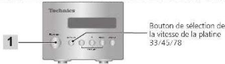 TECHNICS SL1000R - Preparatifs - 1