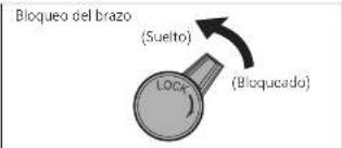 TECHNICS SL1000R - Suelte el bloqueo del brazo. - 1