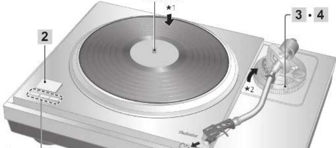 TECHNICS SL1000R - Preparatifs - 2