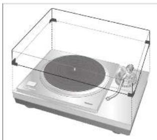 TECHNICS SL1000R - Mettez le couvercle anti-poussieres en place - 1