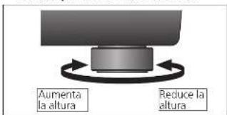TECHNICS SL1000R - Ajuste de la alta para que la unidad permaneceza horizontal - 1