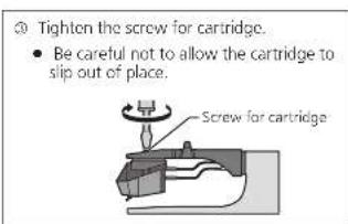TECHNICS SL1000R - Adjust the overhang. Use the included overhang - 1