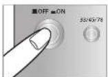 TECHNICS SL1000R - Press the power button of the control unit to turn it on. - 1