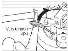 TECHNICS SL1000R - Nosta varsitangent vipua ja siirra aanivarsi aanilevyn yle. - 1